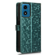 θήκη πτερύγιο για Motorola Moto G24 / G24 Power / G04, Wallet Rhombus, πράσινη