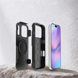 Θήκη MagForce για iPhone 17 Pro, για MagSafe, θωρακισμένη, μαύρο