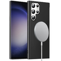 Θήκη για Samsung Galaxy S23 Ultra, Silicone MagSafe, μαύρη