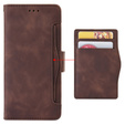 Θήκη με πτερύγιο για Xiaomi Redmi Note 13 Pro+, Card Slot, καφέ
