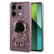 θήκη για το Xiaomi Redmi Note 13 Pro 5G, Astronaut, μωβ + μετριασμένο γυαλί 9H