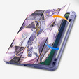 Θήκη για iPad Air 4 10.9 2020 / iPad Pro 11 2020 / 2018, Suritch Full Body Marble, διαφανής / ροζ