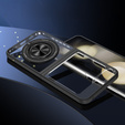 Θήκη για Samsung Galaxy Z Flip7 FE / Z Flip6, Corners Dropproof, για MagSafe, διαφανής / μαύρη