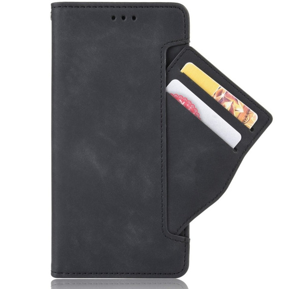 Θήκη με πτερύγιο για Sony Xperia 1 IV, Card Slot, μαύρη
