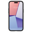 θήκη Spigen για iPhone 15, Ultra Hybrid, μαύρη + μετριασμένο γυαλί 9H