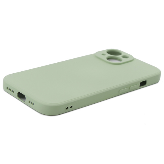 Θήκη για iPhone 15 Plus, Silicone Lite, πράσινη