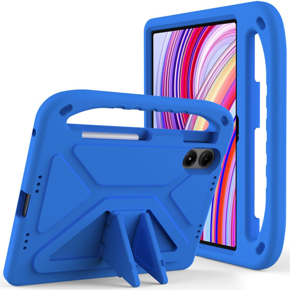 θήκη για παιδιά για Xiaomi Redmi Pad Pro / Xiaomi Poco Pad, με λαβή, μπλε