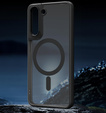 Θήκη για Samsung Galaxy S21 FE, για MagSafe, ERBORD Μatt Case, μαύρη + Γυαλί οθόνης