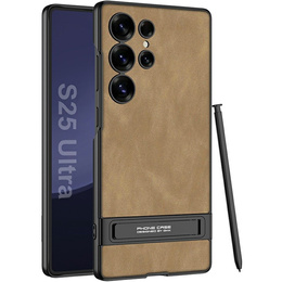 Θήκη για Samsung Galaxy S25 Ultra, GKK Leather, μαύρη