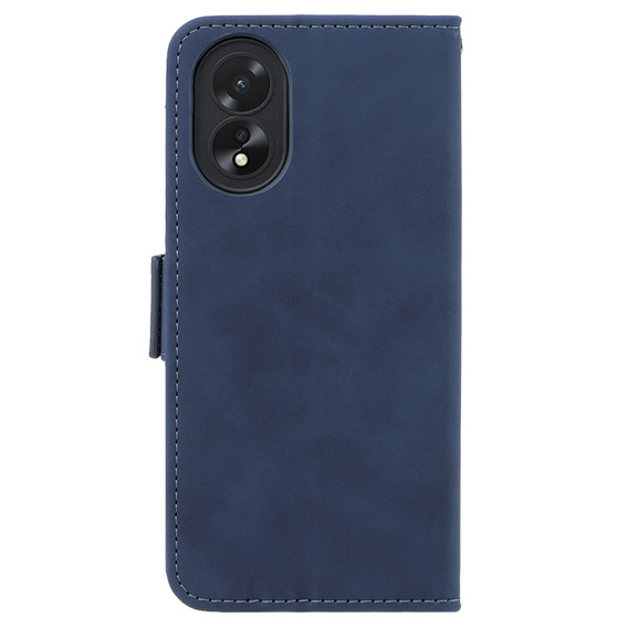 Θήκη με πτερύγιο για Oppo A58 4G, Card Slot, μπλε