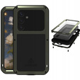 Love Mei Θήκη για Samsung Galaxy S25, armored with glass, πράσινη