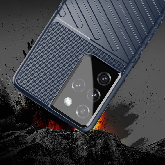 Θήκη για Samsung Galaxy S21 Ultra, Thunder, μπλε