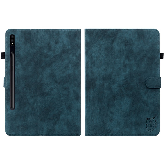 Θήκη για Samsung Galaxy Tab S9, Wallet Pen Slot, μπλε