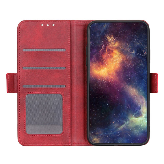 Θήκη με πτερύγιο για Motorola Moto G53 5G / G13 / G23, Wallet, κόκκινη
