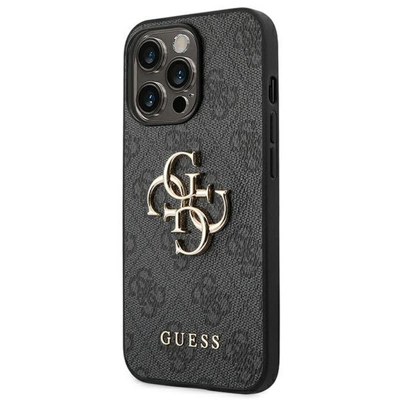 GUESS Θήκη για iPhone 14 Pro, 4G Big Metal Logo, γκρι