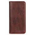 Θήκη για Samsung Galaxy A56, Wallet Litchi Leather, καφέ