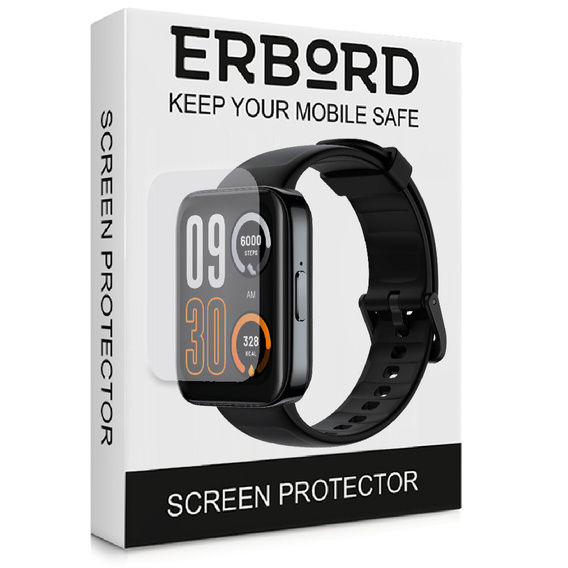 3x Φύλλο υδρογέλης ERBORD για Realme Watch 3 Pro