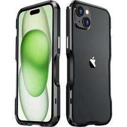 Θήκη LUPHIE για iPhone 15, Armor Bumper, μαύρη