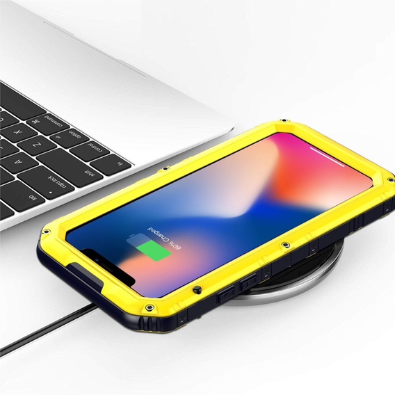 Θωρακισμένη θήκη για iPhone 11, R-JUST, κίτρινη