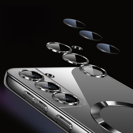 Θήκη για Samsung Galaxy S22, Electro MagSafe, μαύρη + Γυαλί για την οθόνη