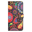 Θήκη με πτερύγιο για Motorola Moto G73 5G, Wallet, colorful jellyfish, μαύρη