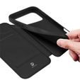 Θήκη Dux Ducis για iPhone 17 Pro, Skin Pro, με πτερύγιο, με υποδοχή για κάρτες, μαύρο
