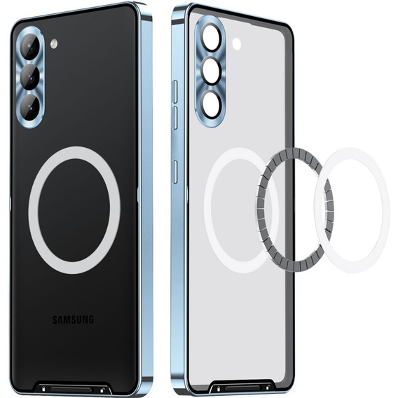 θήκη προστασίας κάμερας για το Samsung Galaxy S24+ Plus, CamShield MagSafe, διαφανής / μπλε