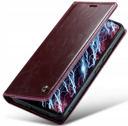 θήκη CASEME για Samsung Galaxy A53 5G, Waxy Textured, μπορντό