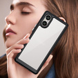 Θήκη για Sony Xperia 5 V, Fusion Hybrid, διαφανής / μαύρη