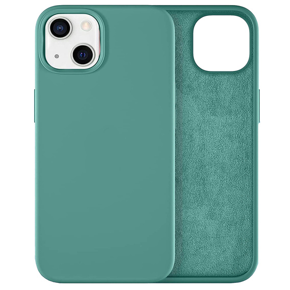 Θήκη για iPhone 14 Plus, Silicone Lite, πράσινη