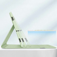 Θήκη + πληκτρολόγιο Samsung Galaxy Tab S9 FE, Leather Pen Slot, ανοιχτή πράσινη