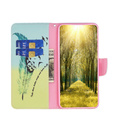 Θήκη με πτερύγιο για Samsung Galaxy A35 5G, Wallet, Feather μπλε / κίτρινη
