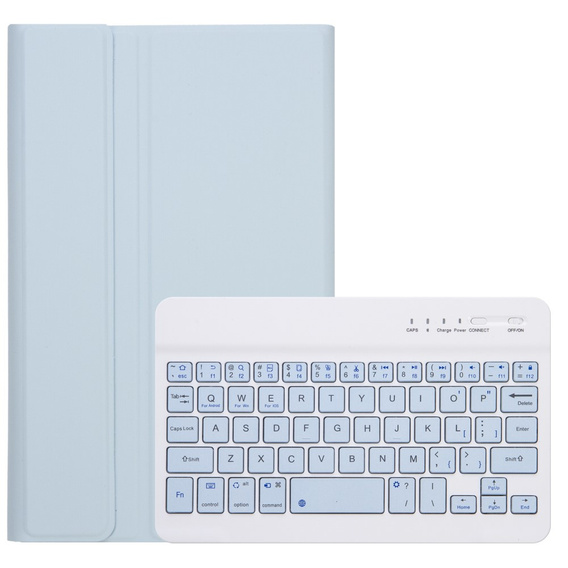 Θήκη + πληκτρολόγιο Samsung Galaxy Tab A9, Leather Pen Slot, γαλάζια