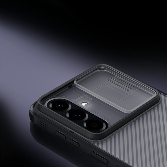 Θήκη NILLKIN Camshield Pro με προστατευτικό κάμερας για Samsung Galaxy A57 5G, διαφανής / μαύρη