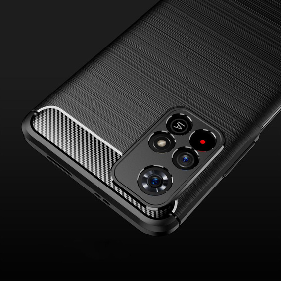 Θήκη για Xiaomi Poco M4 Pro 5G / Redmi Note 11S 5G, Carbon, μαύρη