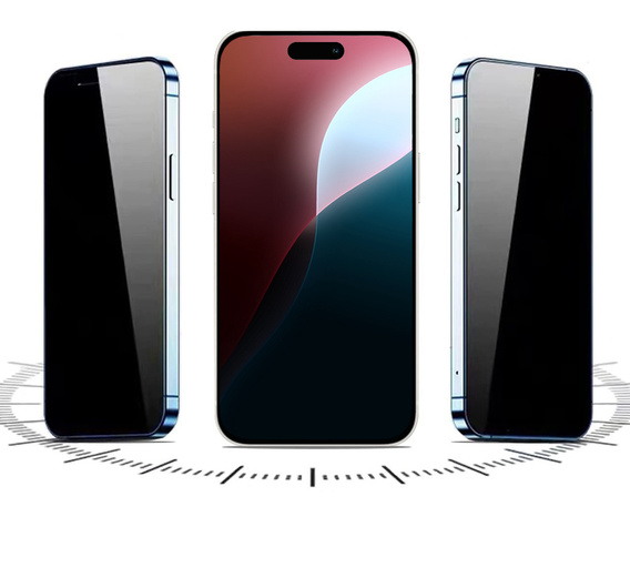 Γυαλί ERBORD Anti-Spy για iPhone 17 Pro / 17 / 16 Pro, ERBORD Anti-Spy Σκληρυμένο