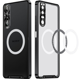 θήκη προστασίας κάμερας για το Sony Xperia 1 V, CamShield MagSafe, διαφανής / μαύρη