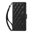 Θήκη με πτερύγιο για Honor 400 Pro 5G, Crossbody Leather Wallet, μαύρη