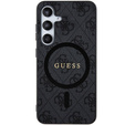 GUESS Θήκη για Samsung Galaxy S24+ Plus, 4G Ring Classic Logo, γκρι