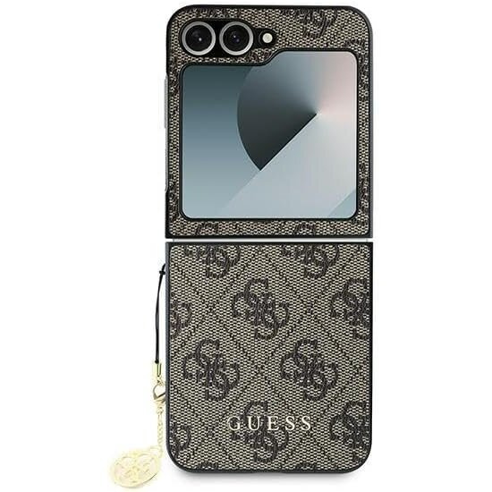 GUESS Θήκη για Samsung Galaxy Z Flip7 FE / Z Flip6, 4G Charms Collection Hardcase, καφέ