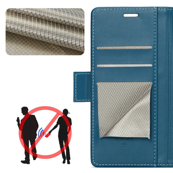 CASEME Litchi θήκη πορτοφόλι flip για Samsung Galaxy Z Fold7 5G