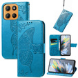 Θήκη με πτερύγιο για Motorola Moto G15 / Motorola Moto G15 Power, Butterfly, μπλε
