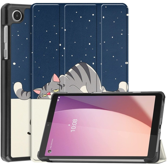 Θήκη για Lenovo Tab M8 Gen 4 TB-300FU, Smartcase, sleeping cat