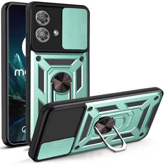 Θήκη για Motorola Edge 40 Neo, CamShield Slide, πράσινο