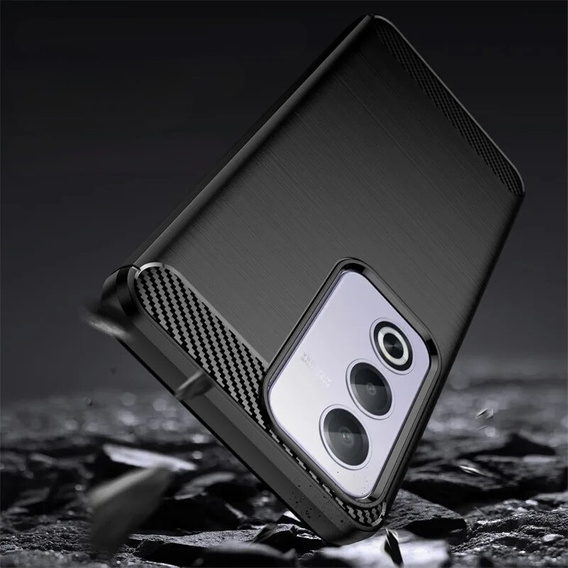 Θήκη για Oppo A80, Carbon, μαύρη