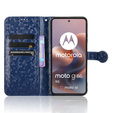 θήκη πτερύγιο για Motorola Moto G86 Power 5G, Wallet Rhombus, μπλε