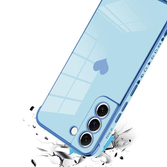 Θήκη για Samsung Galaxy S22, Electro heart, μπλε
