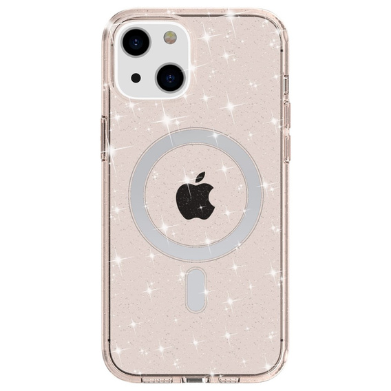θήκη για iPhone 14 Plus, Glittery, για MagSafe, χρυσή