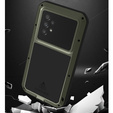 Love Mei Θήκη για Samsung Galaxy A53 5G, armored with glass, πράσινη