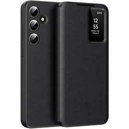 Αναδιπλούμενη θήκη για Samsung Galaxy S24+ Plus, Smart View Wallet, μαύρη